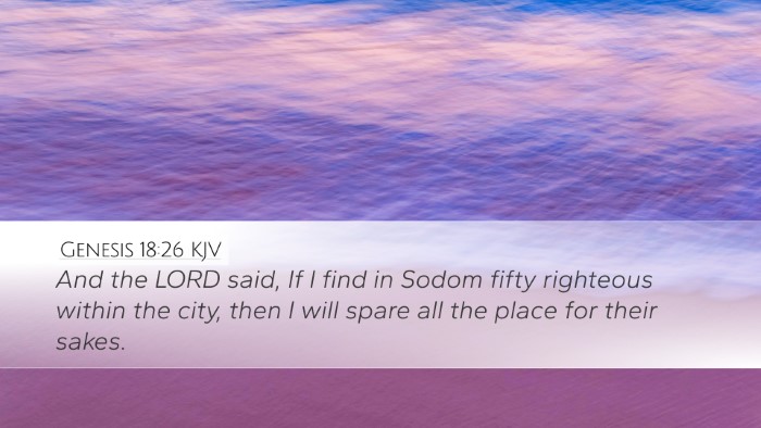 Genesis 18:26 KJV Desktop Wallpaper - And the LORD said, If I find in Sodom fifty - Desktop Bible Verse Wallpaper