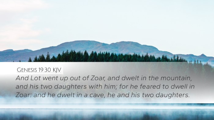 Genesis 19:30 KJV Bible Verse Image