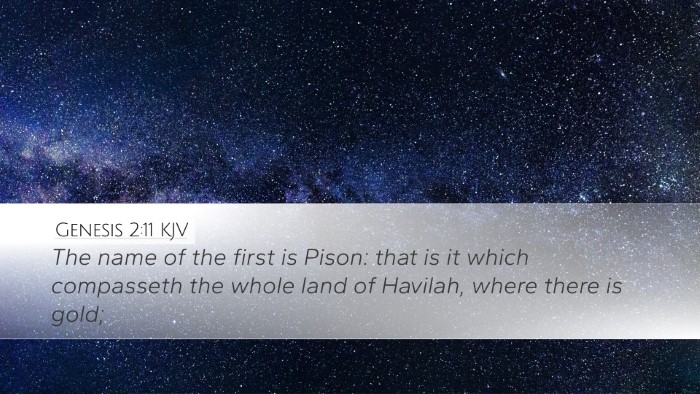 Genesis 2:11 KJV Desktop Wallpaper - The name of the first is Pison: that is it which - Desktop Bible Verse Wallpaper