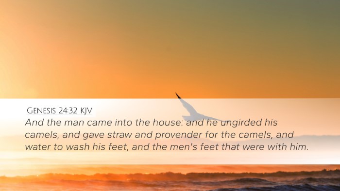 Genesis 24:32 KJV Bible Verse Image