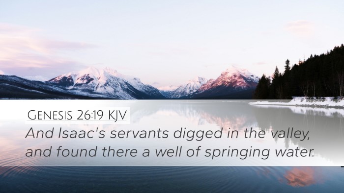 Genesis 26:19 KJV Bible Verse Image