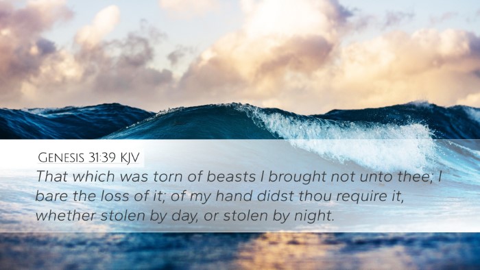 Genesis 31:39 KJV Bible Verse Image