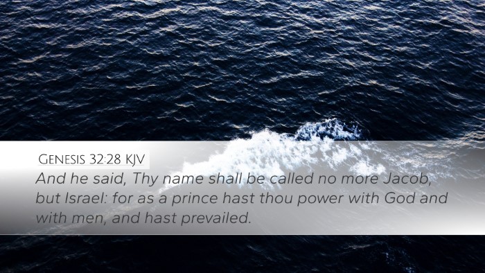 Genesis 32:28 KJV Bible Verse Image