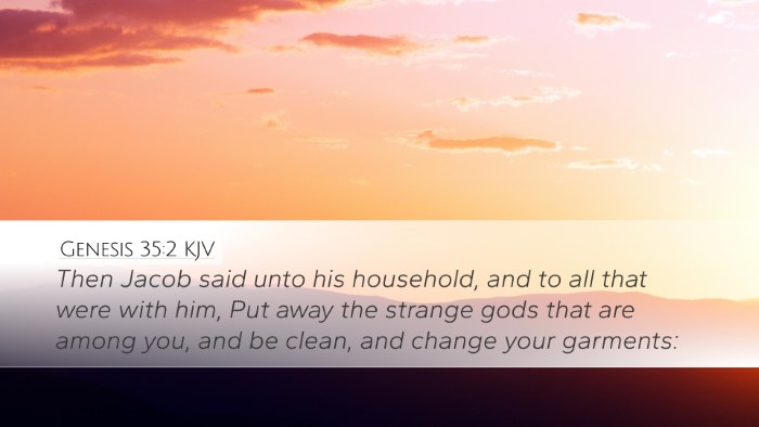 Genesis 35:2 KJV Bible Verse Image