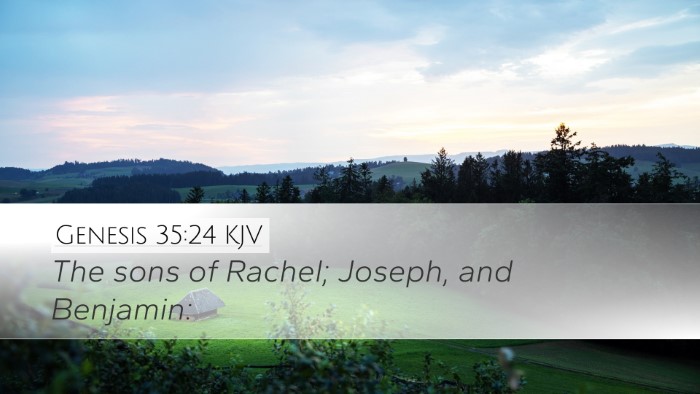 Genesis 35:24 KJV Bible Verse Image