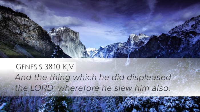 Genesis 38:10 KJV Bible Verse Image
