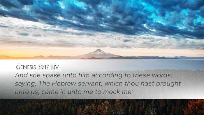 Genesis 39:17 KJV Bible Verse Image