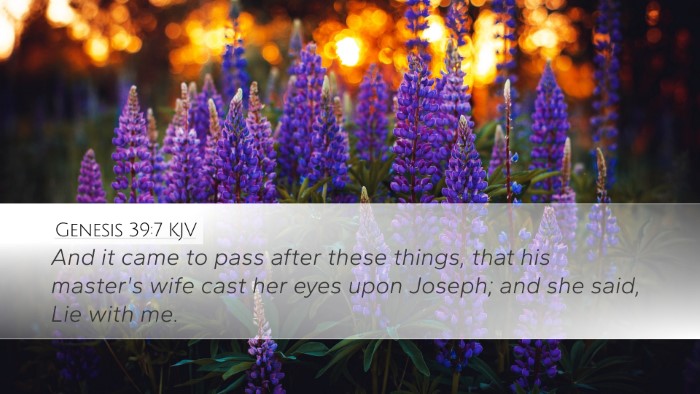 Genesis 39:7 KJV Bible Verse Image