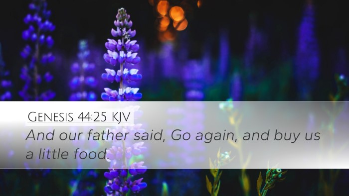 Genesis 44:25 KJV Desktop Wallpaper - And our father said, Go again, and buy us a - Desktop Bible Verse Wallpaper