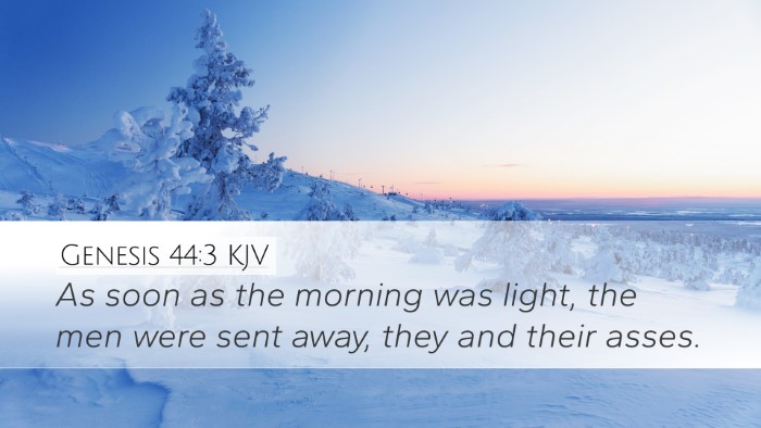 Genesis 44:3 KJV Desktop Wallpaper - As soon as the morning was light, the men were - Desktop Bible Verse Wallpaper