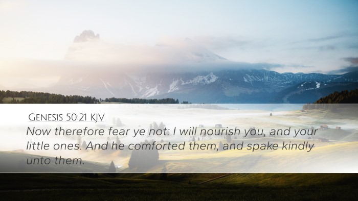 Genesis 50:21 KJV Bible Verse Image