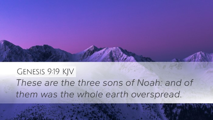 Genesis 9:19 KJV Bible Verse Image