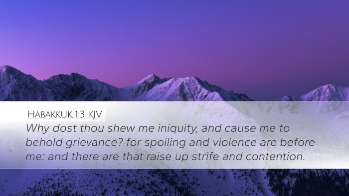 Habakkuk 1:3 KJV Bible Verse Image