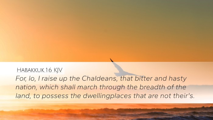 Habakkuk 1:6 KJV Bible Verse Image