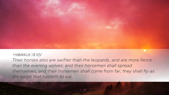 Habakkuk 1:8 KJV Bible Verse Image