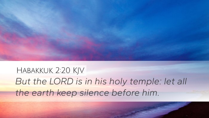 Habakkuk 2:20 KJV Bible Verse Image