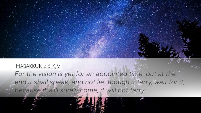 Habakkuk 2:3 KJV Bible Verse Image