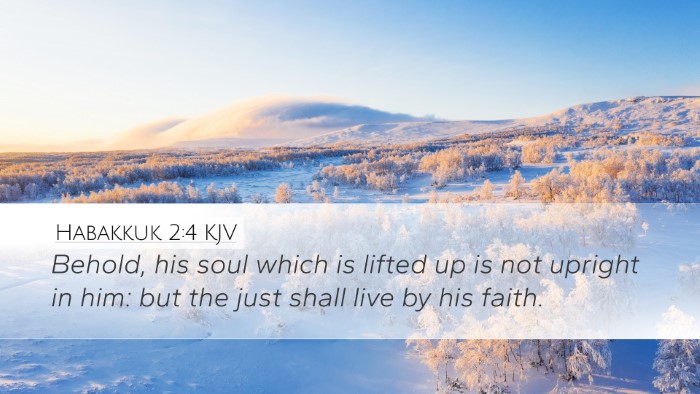 Habakkuk 2:4 KJV Bible Verse Image