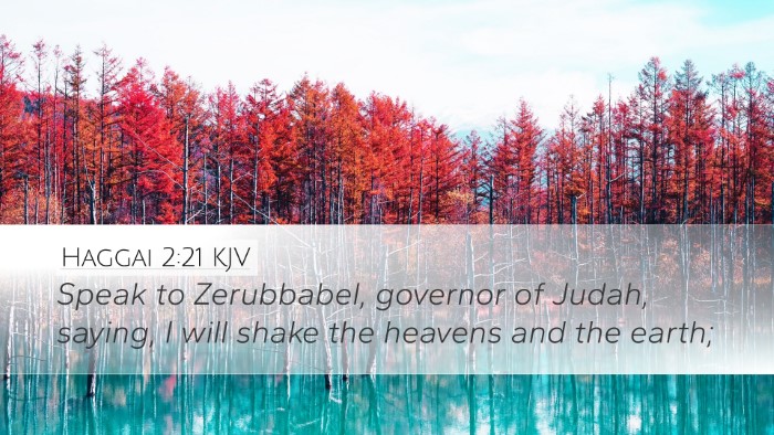 Haggai 2:21 KJV Bible Verse Image