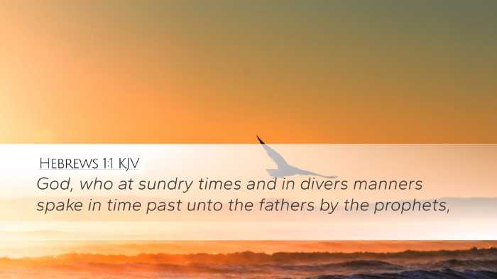 Hebrews 1:1 KJV Bible Verse Image