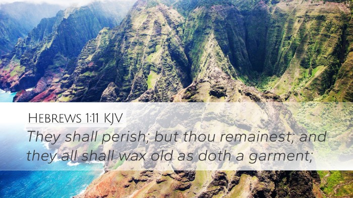 Hebrews 1:11 KJV Bible Verse Image