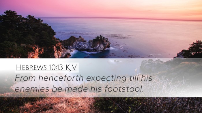 Hebrews 10:13 KJV Bible Verse Image