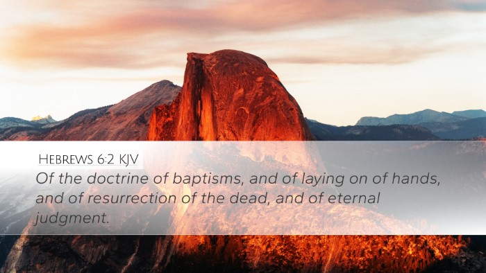 Hebrews 6:2 KJV Bible Verse Image