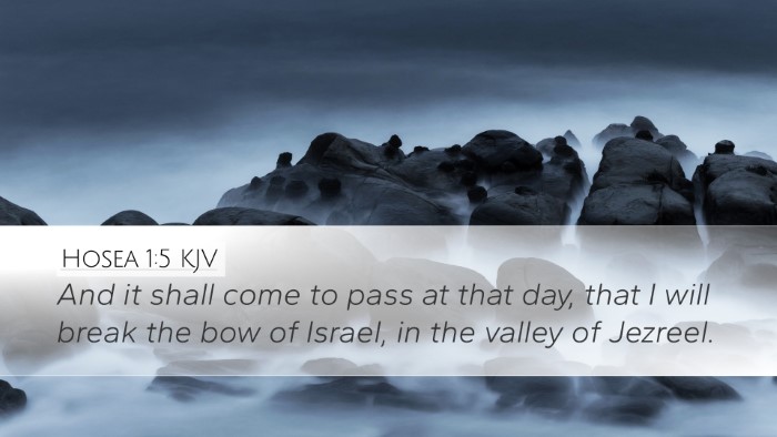 Hosea 1:5 KJV Bible Verse Image