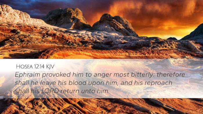 Hosea 12:14 KJV Bible Verse Image