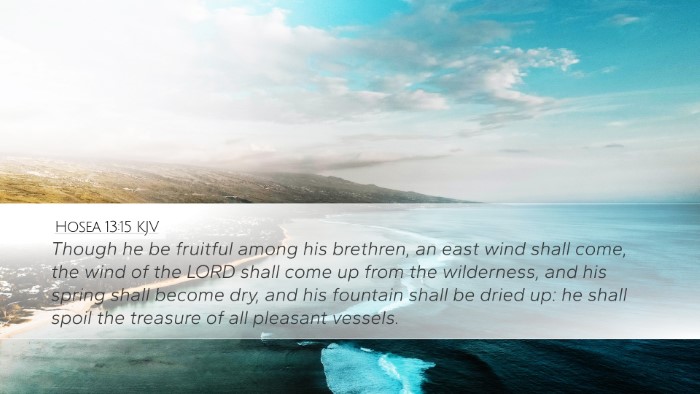 Hosea 13:15 KJV Bible Verse Image