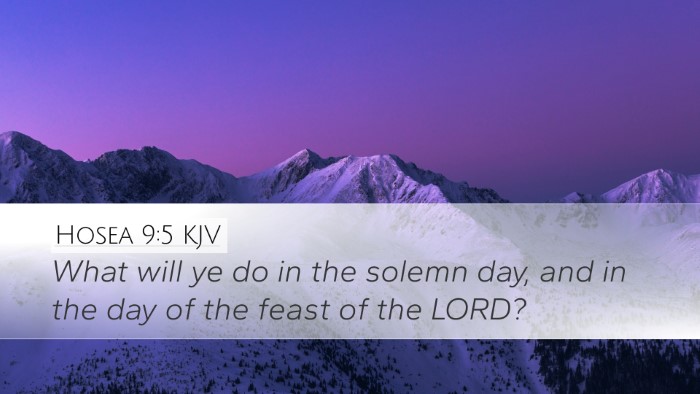 Hosea 9:5 KJV Bible Verse Image