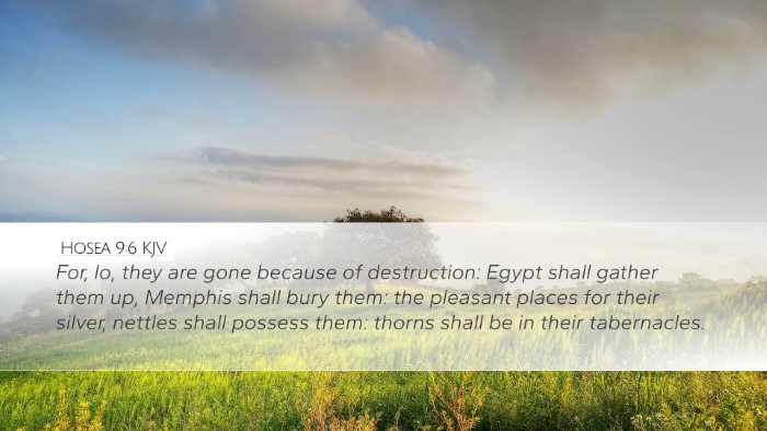 Hosea 9:6 KJV Bible Verse Image
