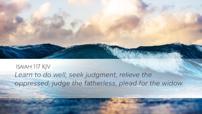 Isaiah 1:17 KJV Bible Verse Image