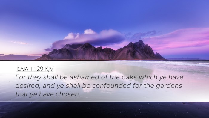 Isaiah 1:29 KJV Bible Verse Image