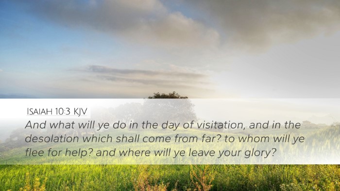 Isaiah 10:3 KJV Bible Verse Image