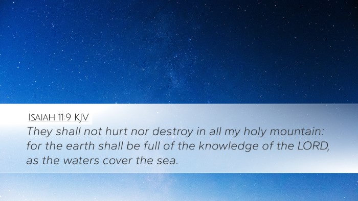 Isaiah 11:9 KJV Bible Verse Image
