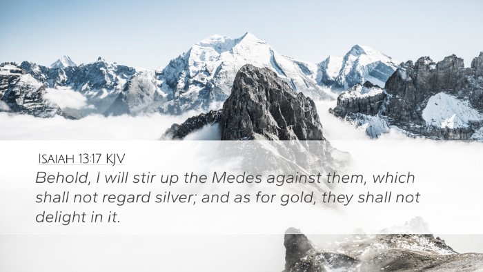 Isaiah 13:17 KJV Bible Verse Image