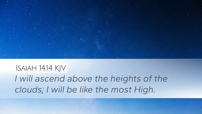 Isaiah 14:14 KJV Bible Verse Image