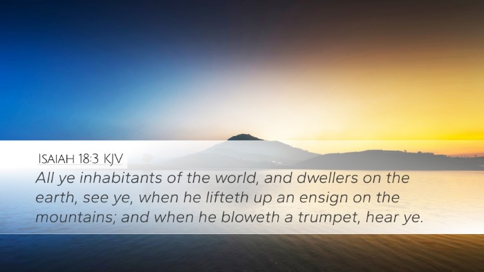 Isaiah 18:3 KJV Bible Verse Image