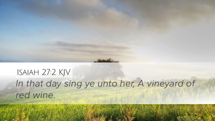 Isaiah 27:2 KJV Bible Verse Image