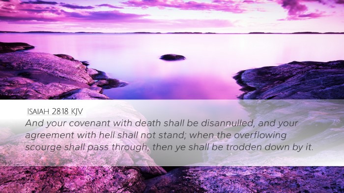 Isaiah 28:18 KJV Bible Verse Image