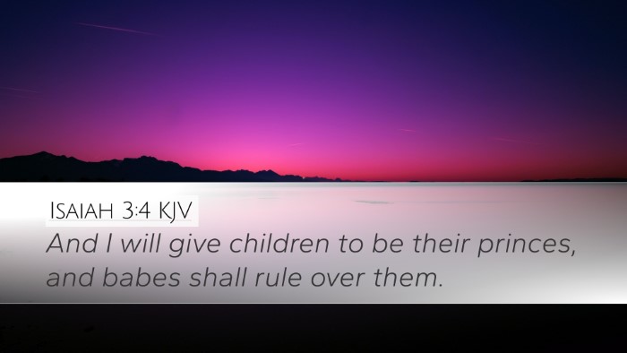 Isaiah 3:4 KJV Bible Verse Image