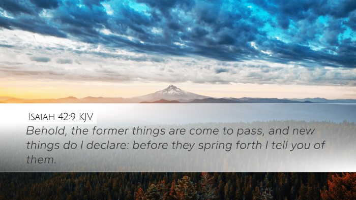 Isaiah 42:9 KJV Bible Verse Image