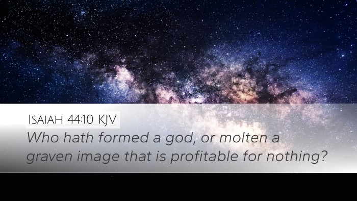Isaiah 44:10 KJV Bible Verse Image