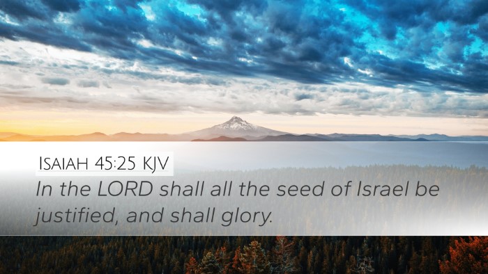 Isaiah 45:25 KJV Bible Verse Image