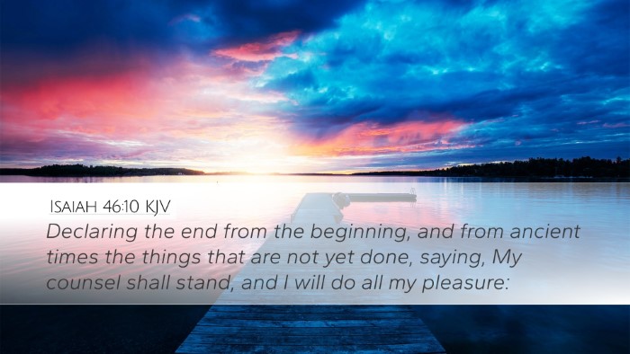 Isaiah 46:10 KJV Bible Verse Image