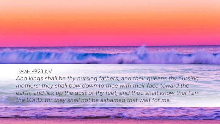 Isaiah 49:23 KJV Bible Verse Image