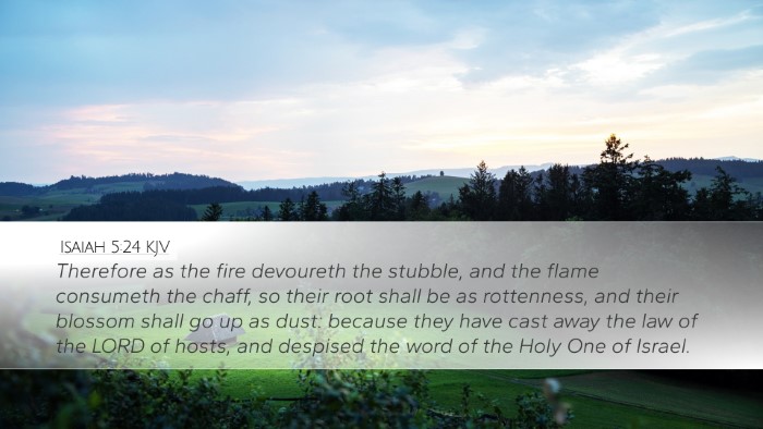 Isaiah 5:24 KJV Bible Verse Image