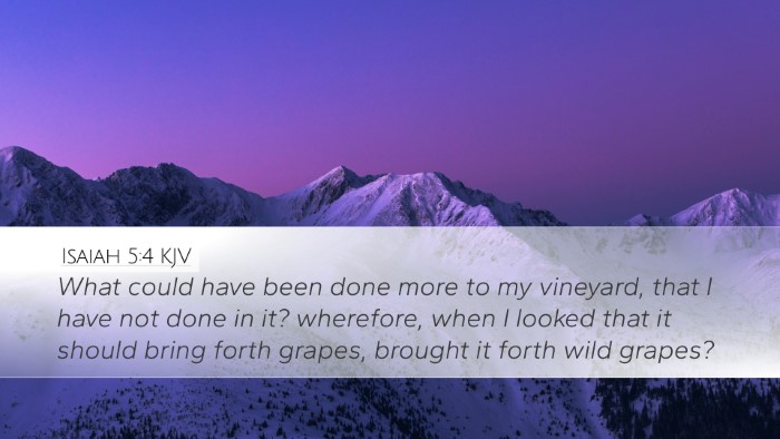 Isaiah 5:4 KJV Bible Verse Image