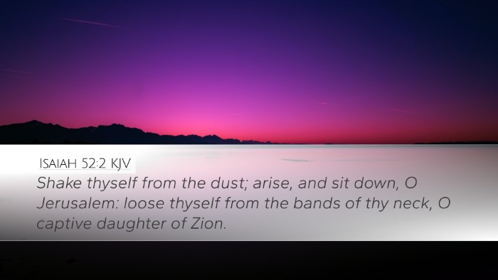 Isaiah 52:2 KJV Bible Verse Image